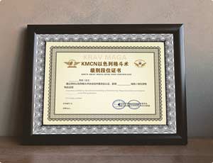 KMCN马伽术级别证书样本